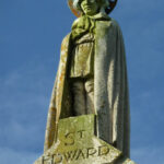 The statue of St Edward